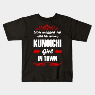 Kunoichi Girls' Ninja Birthday Gift Kids T-Shirt